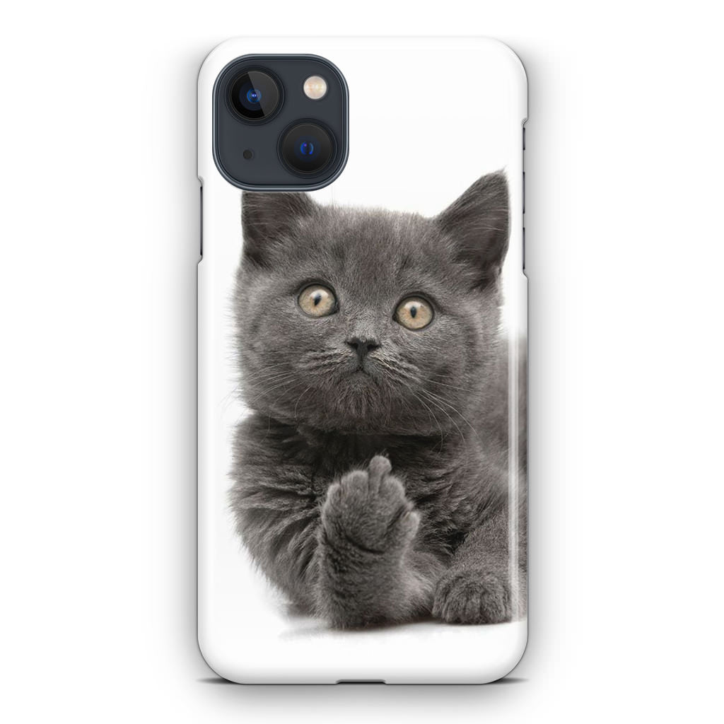 Finger British Shorthair Cat iPhone 14 / 14 Plus Case