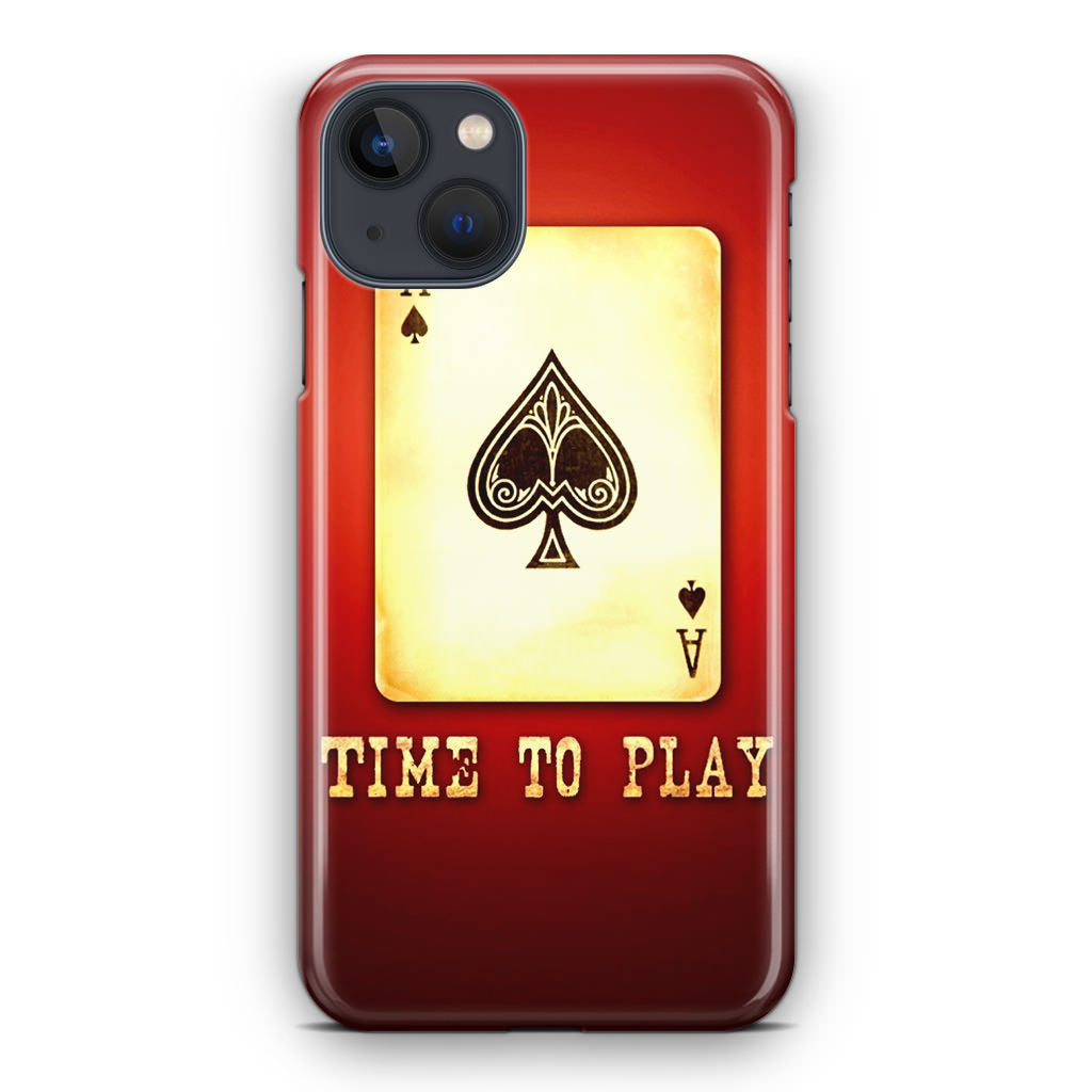 Game Card Time To Play iPhone 14 / 14 Plus Case