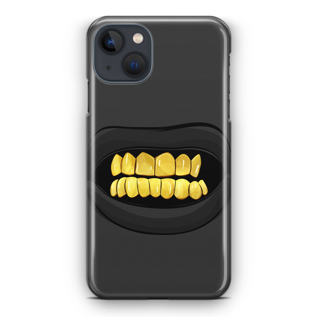 Gold Grillz iPhone 14 / 14 Plus Case