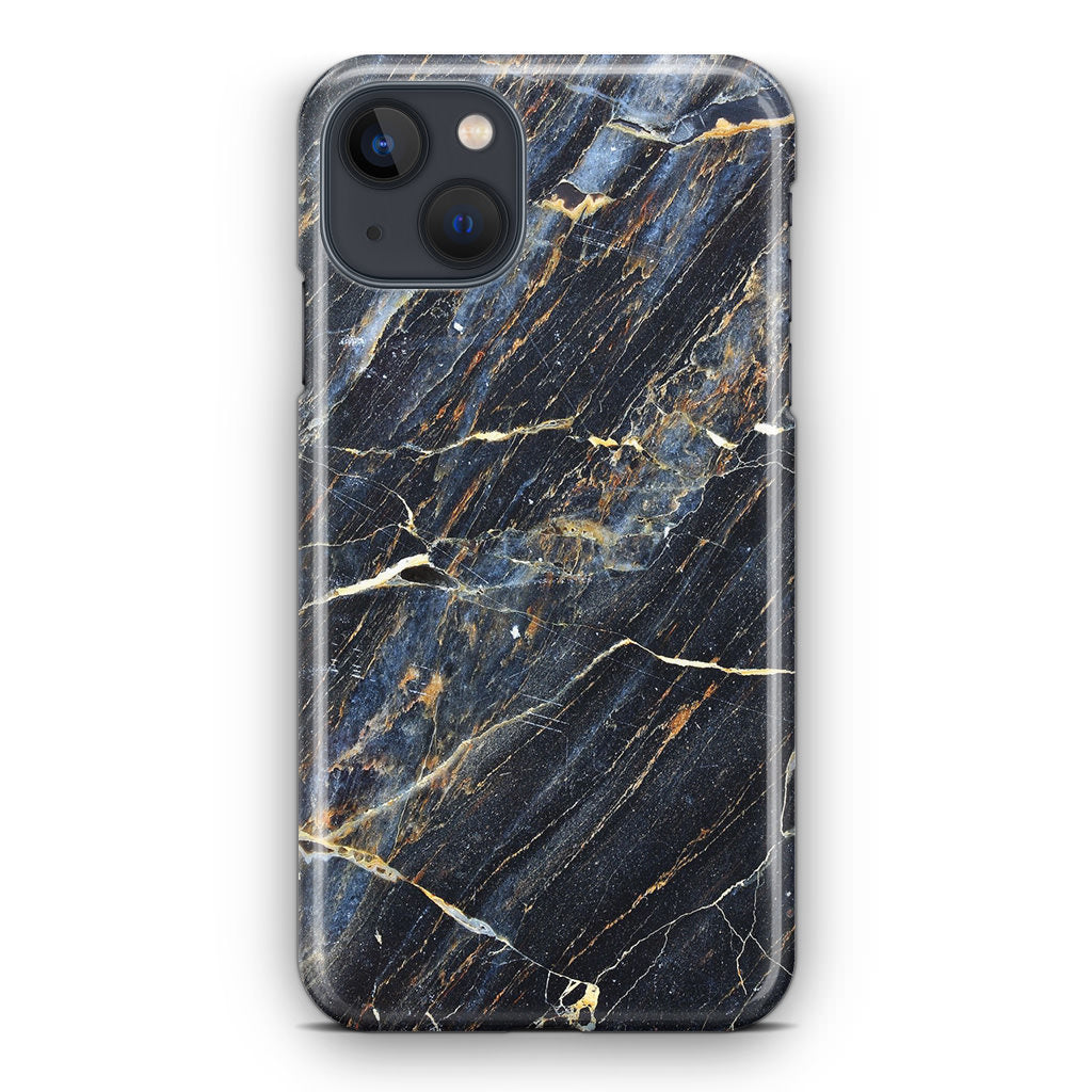 Golden Black Marble iPhone 14 / 14 Plus Case