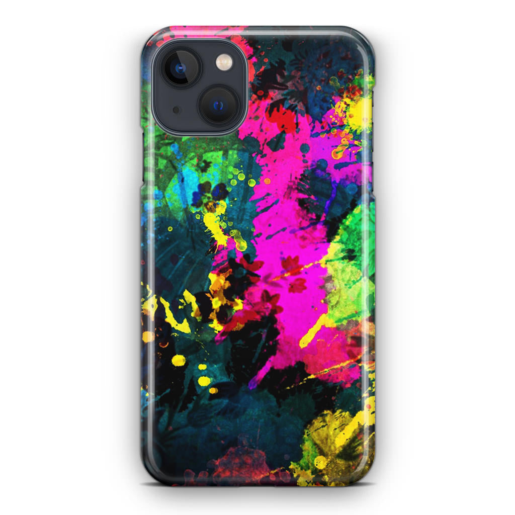 Mixture Colorful Paint iPhone 14 / 14 Plus Case