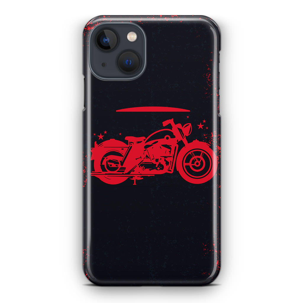 Motorcycle Red Art iPhone 14 / 14 Plus Case