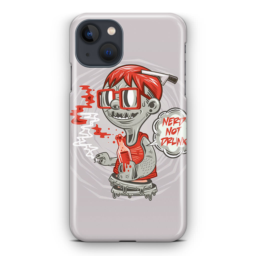 Nerd Not Drunk Zombie iPhone 14 / 14 Plus Case