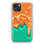 Orange Paint Dripping iPhone 14 / 14 Plus Case
