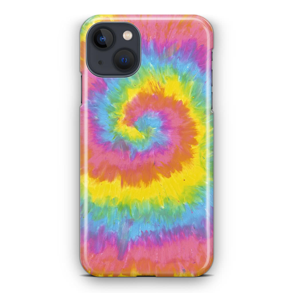 Pastel Rainbow Tie Dye iPhone 14 / 14 Plus Case