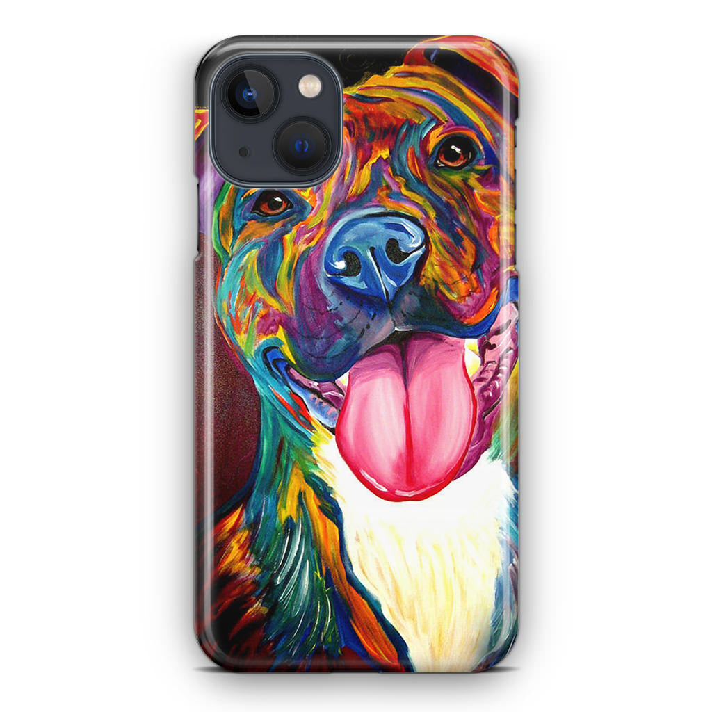 Pitbull Painting Art iPhone 14 / 14 Plus Case