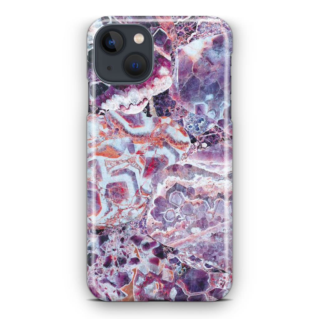 Purple Marble iPhone 14 / 14 Plus Case