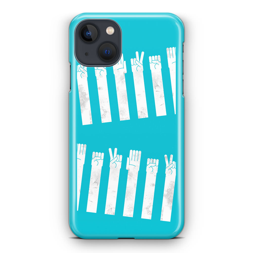 Rock–paper–scissors Zebra Crossing iPhone 14 / 14 Plus Case