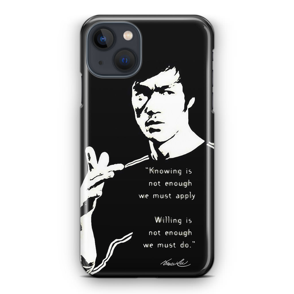 Bruce Lee Quotes iPhone 14 / 14 Plus Case