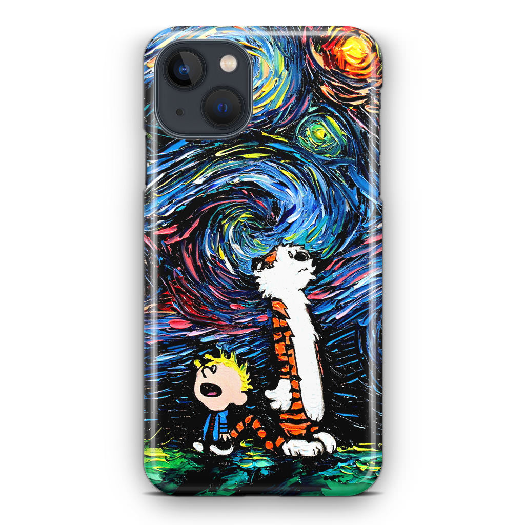 Calvin Art At Starry Night iPhone 14 / 14 Plus Case