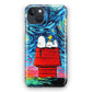 Dog Lying Under Starry Night Van Gogh iPhone 15 / 15 Plus Case