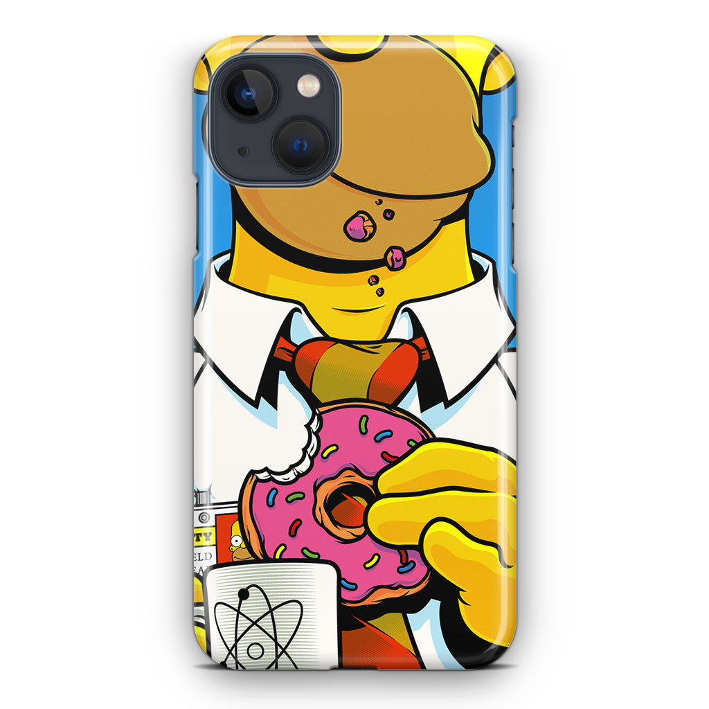 Homer Eats Donut iPhone 14 / 14 Plus Case