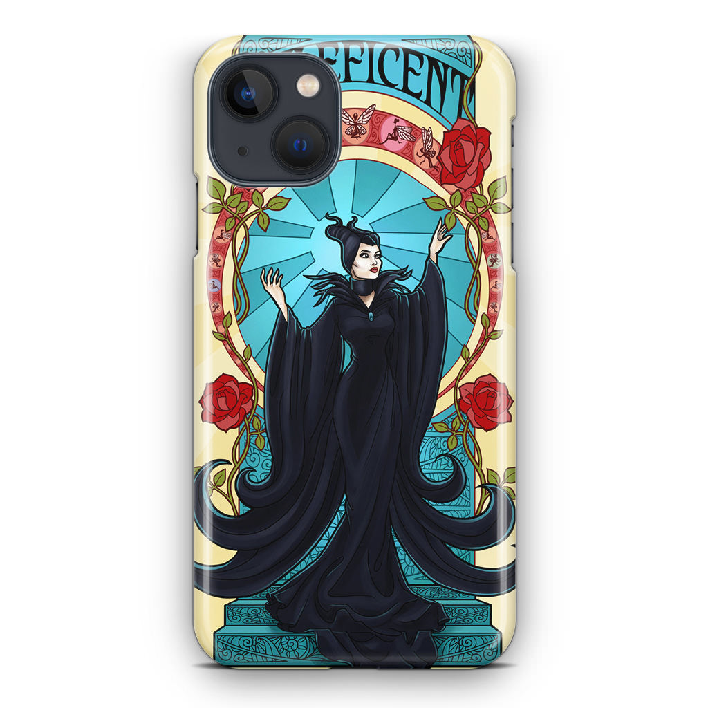 Maleficent With Flower iPhone 14 / 14 Plus Case