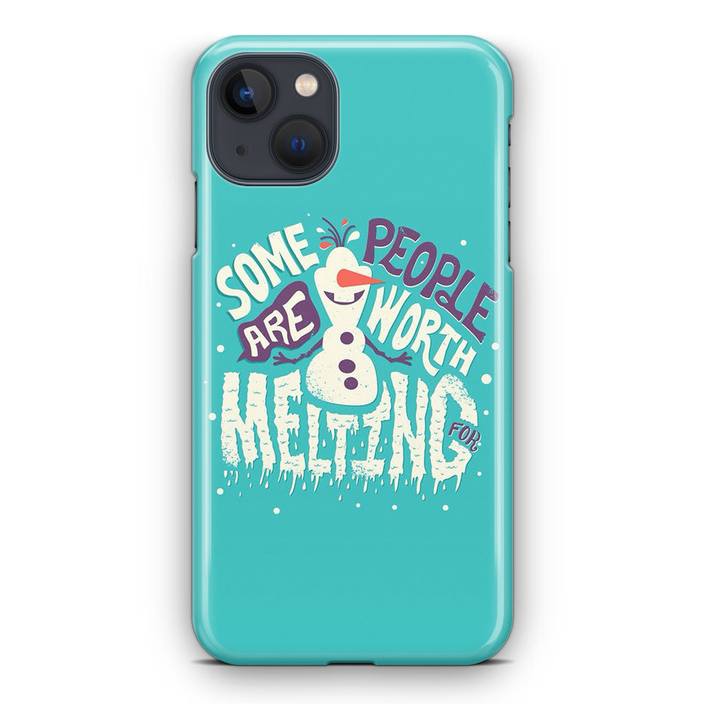 Olaf Frozen Is Melting iPhone 14 / 14 Plus Case