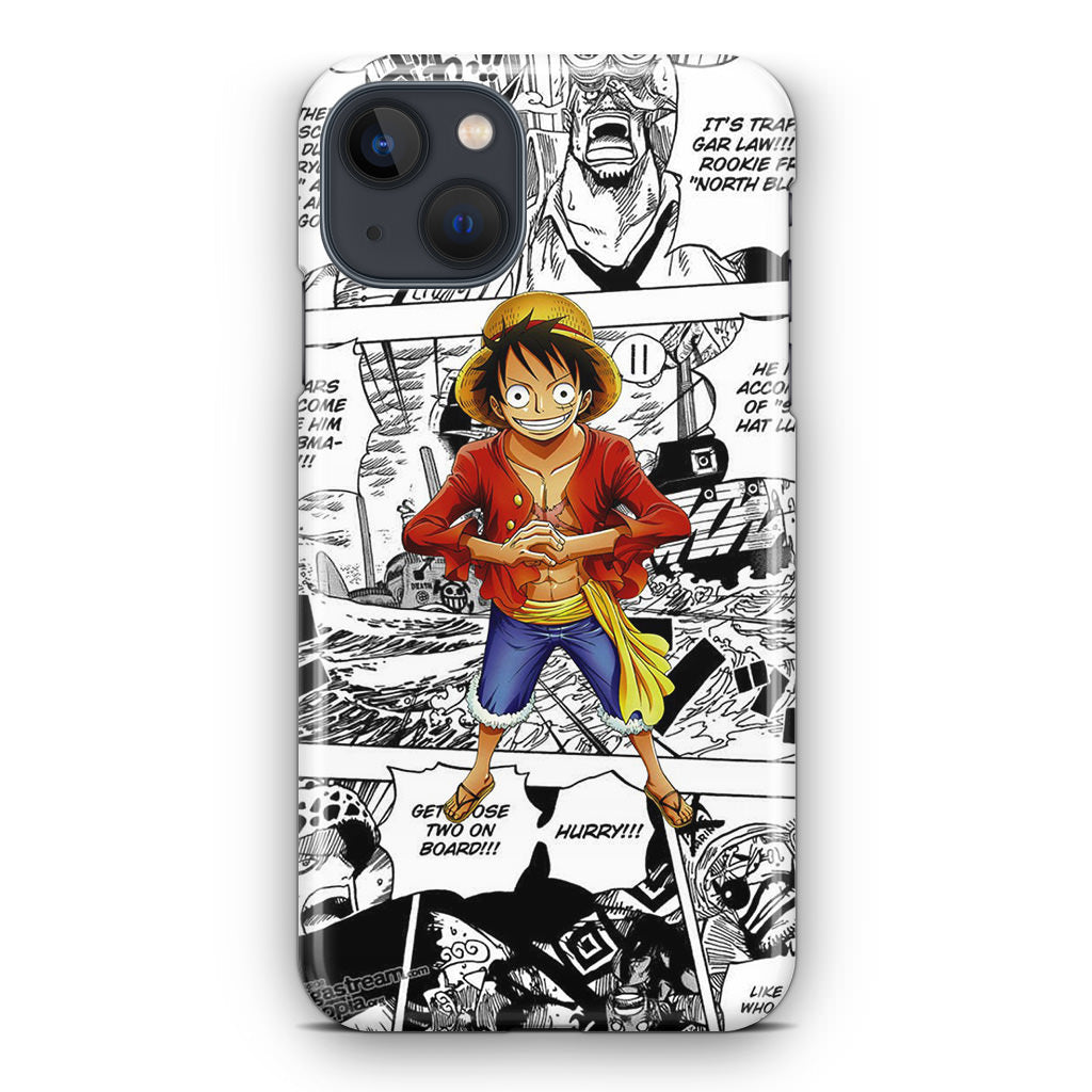 One Piece Luffy Comics iPhone 14 / 14 Plus Case
