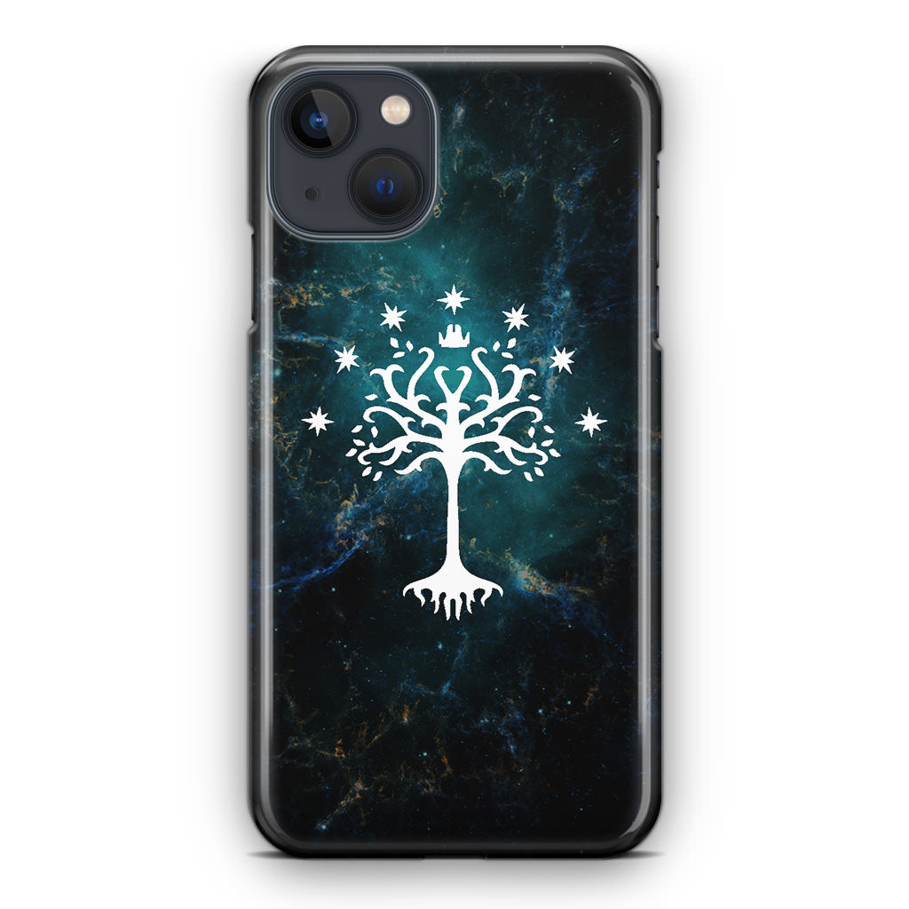 White Tree Of Gondor In Space Nebula iPhone 14 / 14 Plus Case