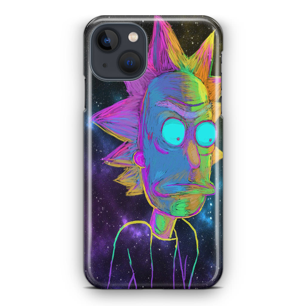 Rick Colorful Crayon Space iPhone 14 / 14 Plus Case