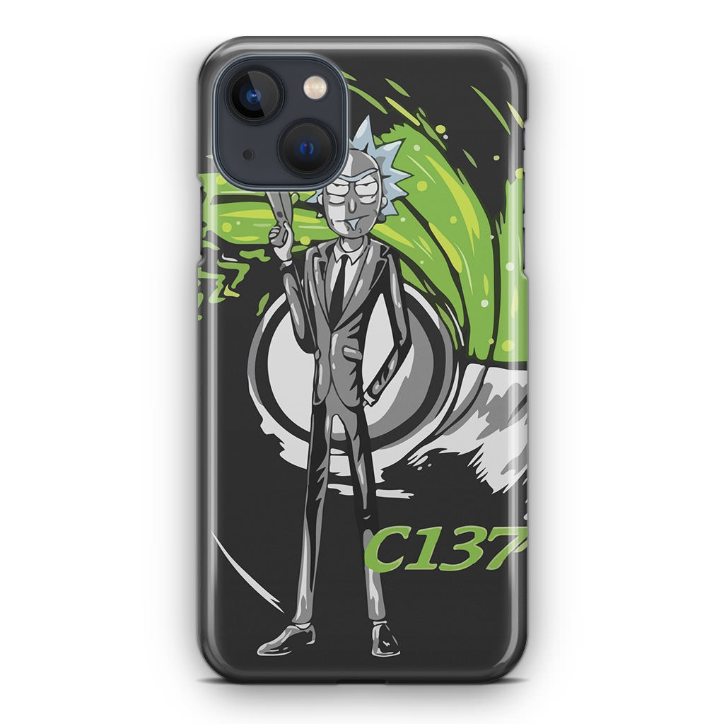 Rick Sanchez Agent C137 iPhone 14 / 14 Plus Case