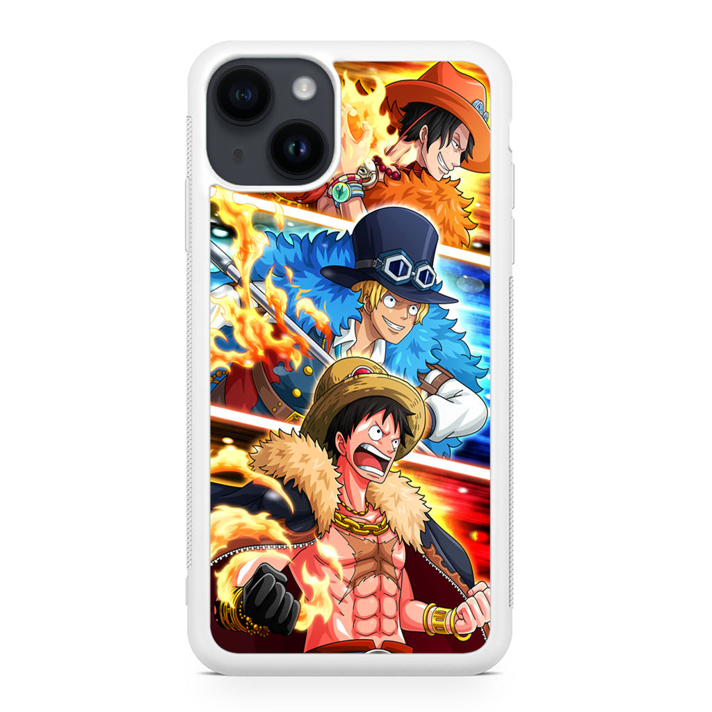 Ace Sabo Luffy iPhone 14 / 14 Plus Case