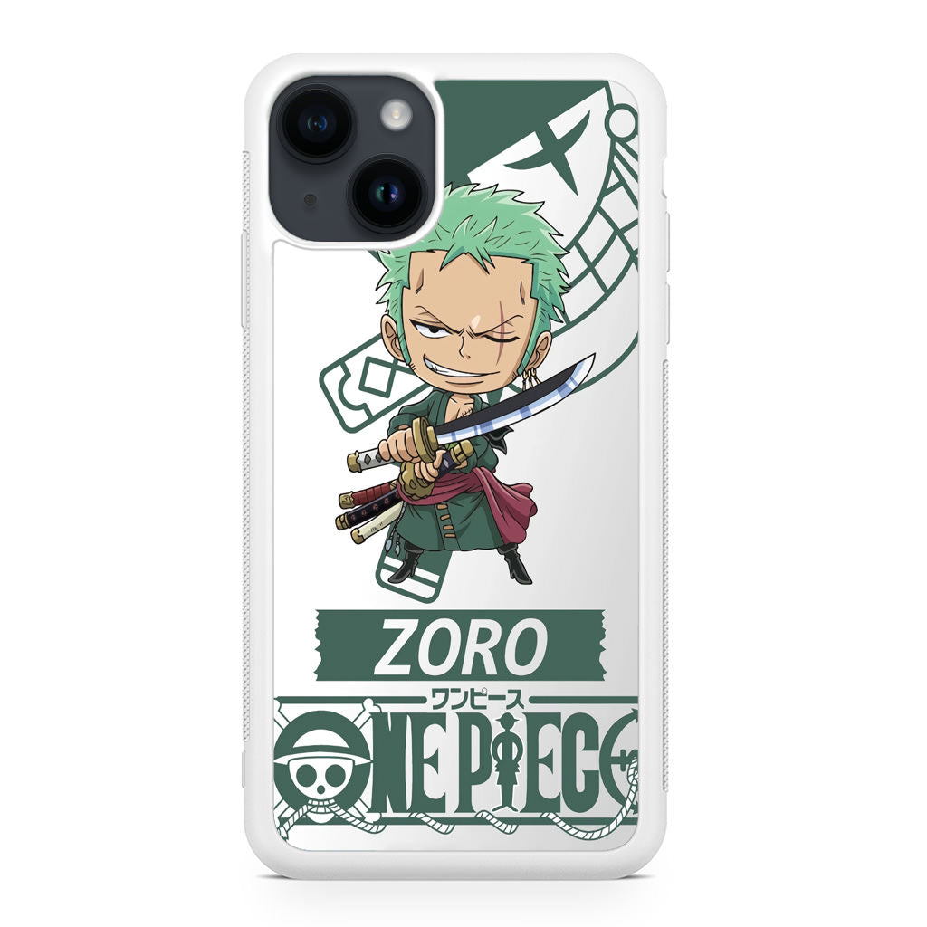 Chibi Zoro iPhone 14 / 14 Plus Case