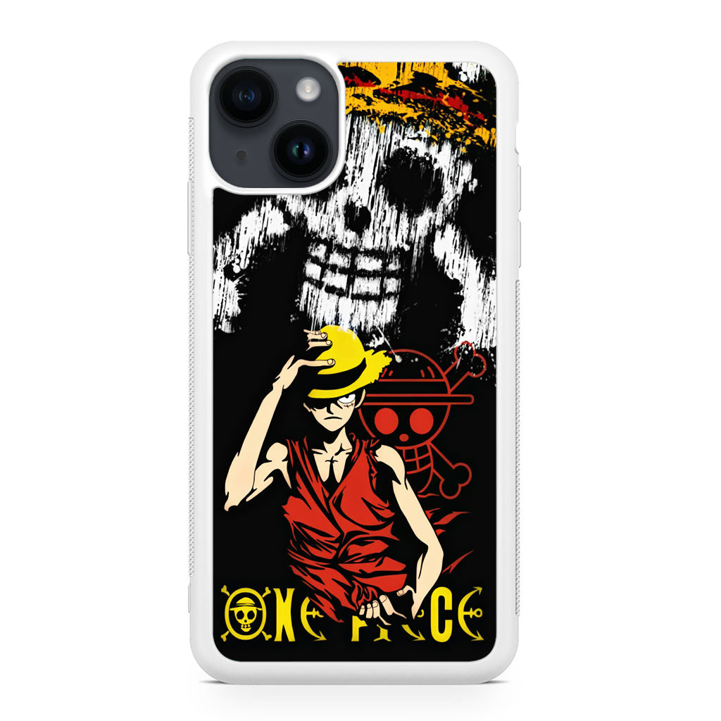 Monkey D Luffy Paint Art iPhone 14 / 14 Plus Case