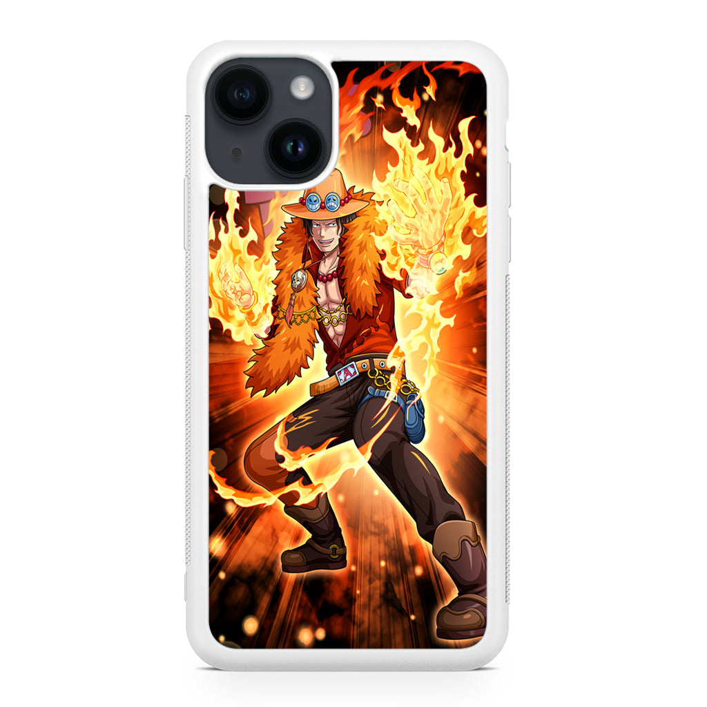 Portgas D Ace Fire Power iPhone 14 / 14 Plus Case