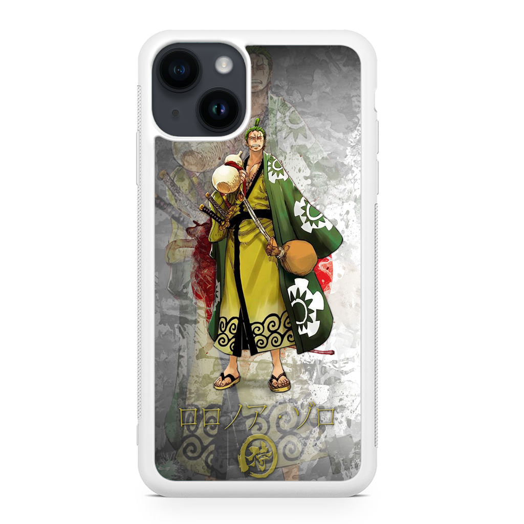 Roronoa Zoro Arc Wano iPhone 14 / 14 Plus Case