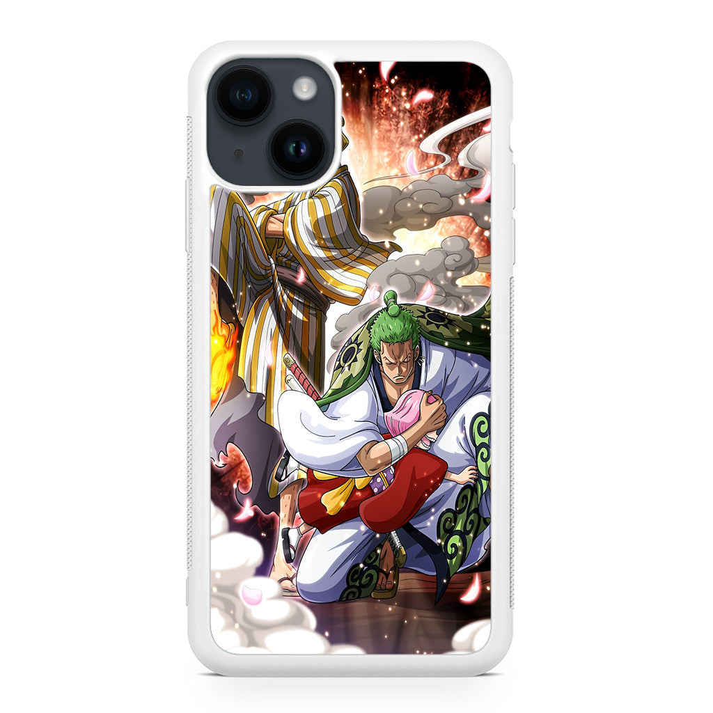 Sanji And Zoro Saving Otoko iPhone 14 / 14 Plus Case