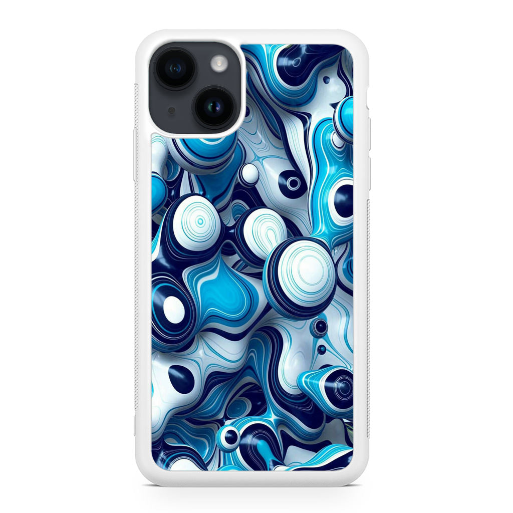 Abstract Art All Blue iPhone 14 / 14 Plus Case