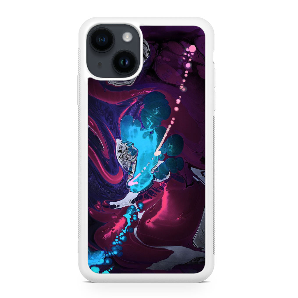 Abstract Purple Blue Art iPhone 14 / 14 Plus Case