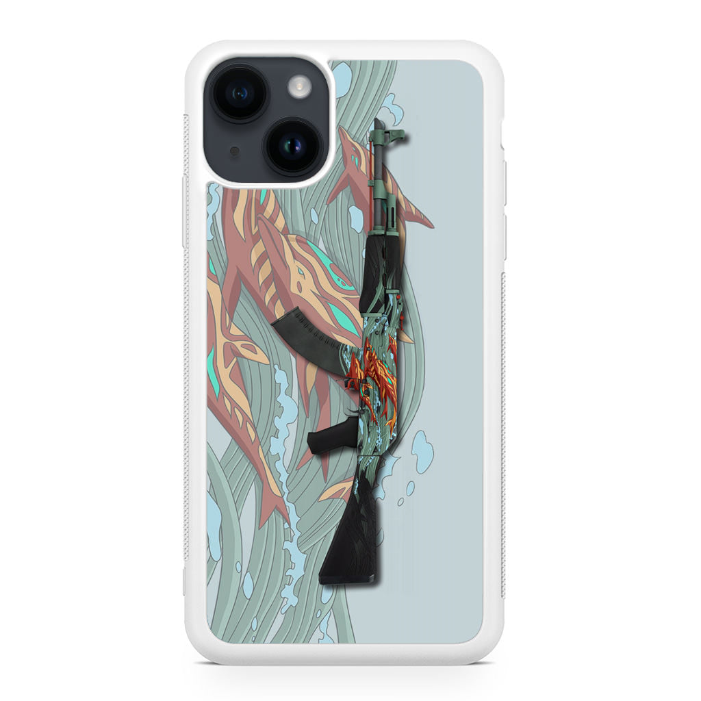 AK-47 Aquamarine Revenge iPhone 14 / 14 Plus Case