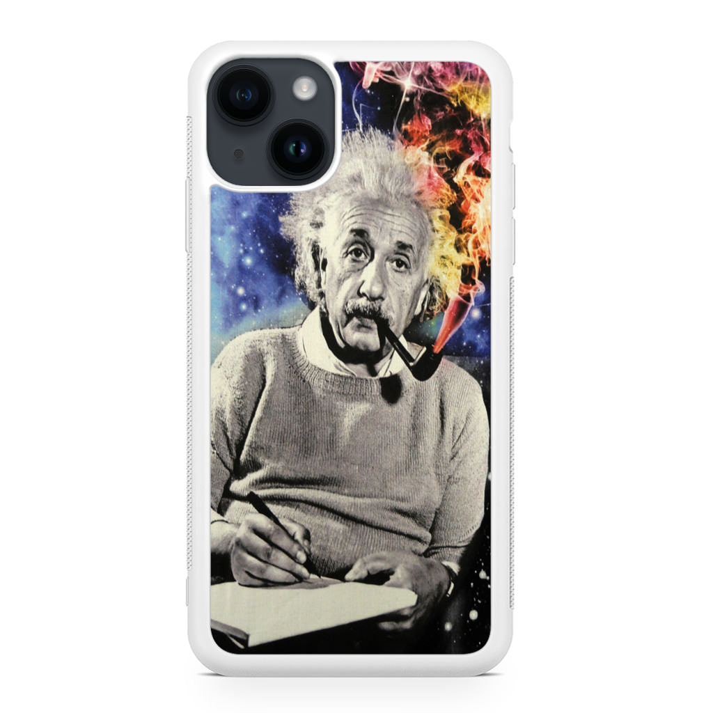 Albert Einstein Smoking iPhone 14 / 14 Plus Case