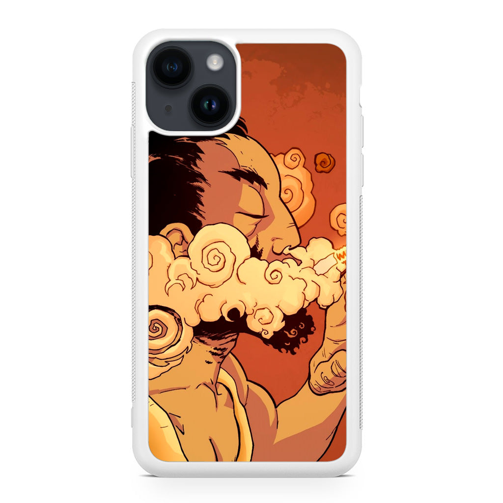 Artistic Psychedelic Smoke iPhone 15 / 15 Plus Case