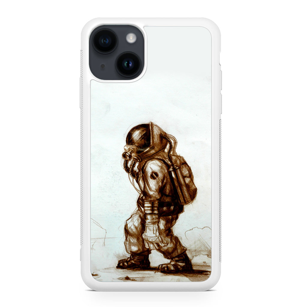 Astronaut Heavy Walk iPhone 14 / 14 Plus Case