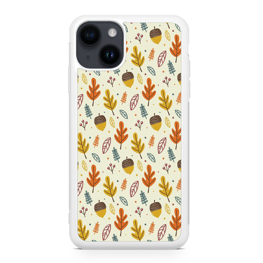 Autumn Things Pattern iPhone 14 / 14 Plus Case