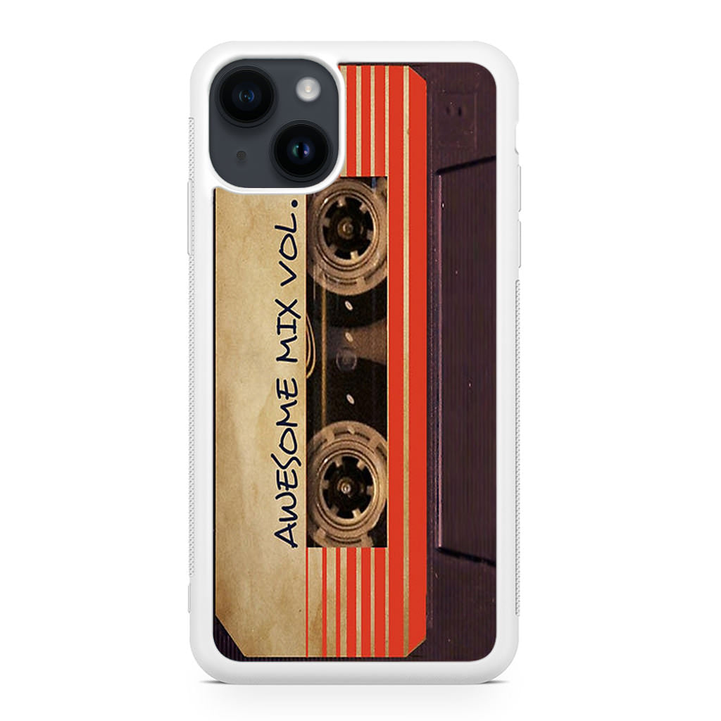 Awesome Mix Vol 1 Cassette iPhone 14 / 14 Plus Case