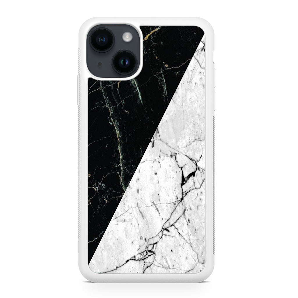 B&W Marble iPhone 14 / 14 Plus Case