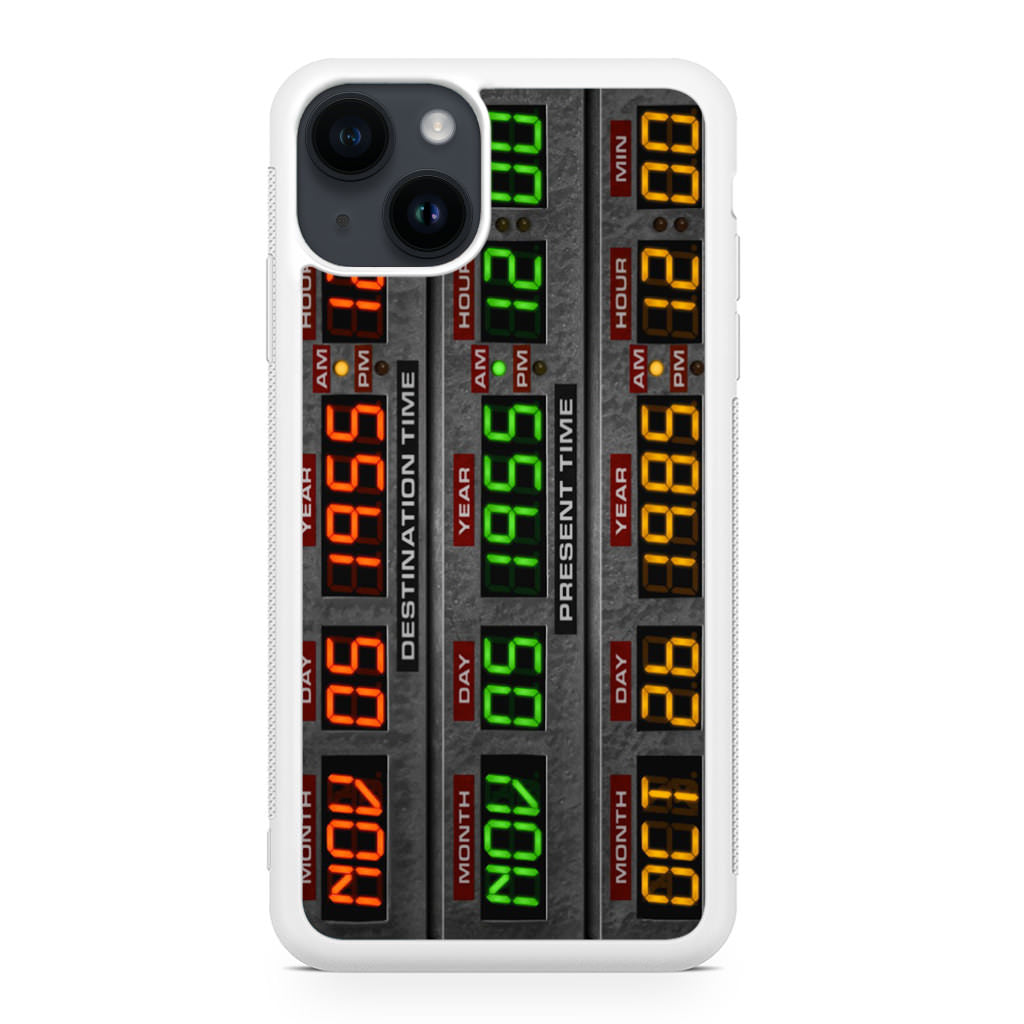 Back To The Future Time Circuits iPhone 14 / 14 Plus Case