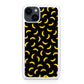 Bananas Fruit Pattern Black iPhone 14 / 14 Plus Case