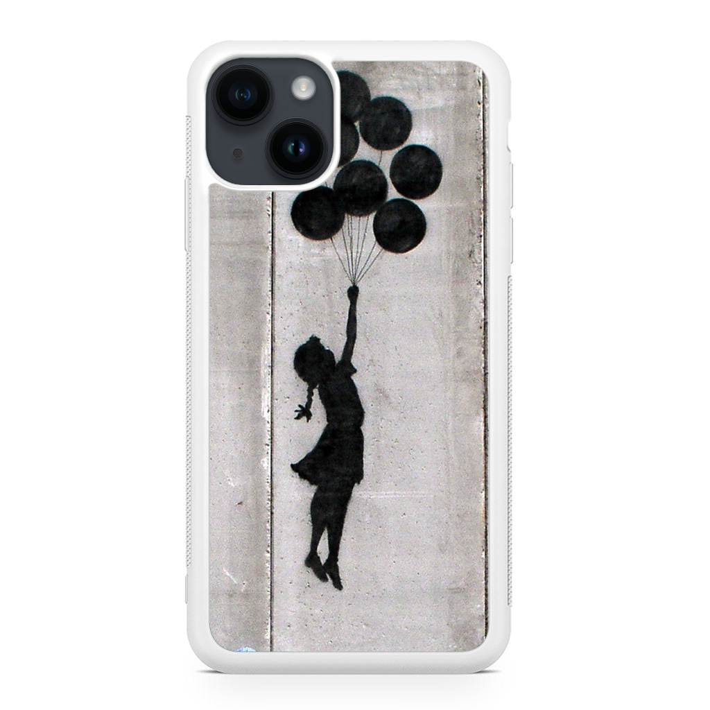 Banksy Girl With Balloons iPhone 15 / 15 Plus Case