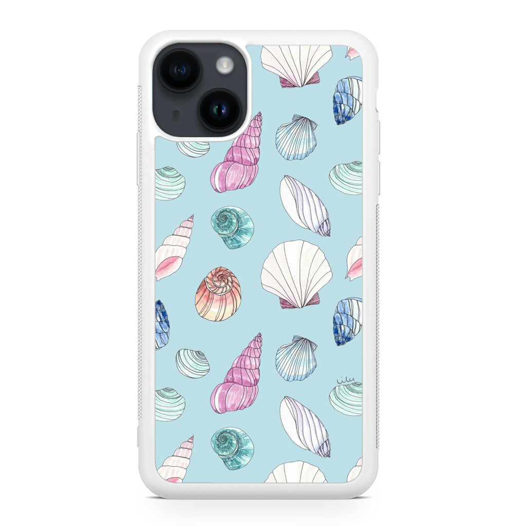 Beach Shells Pattern iPhone 14 / 14 Plus Case