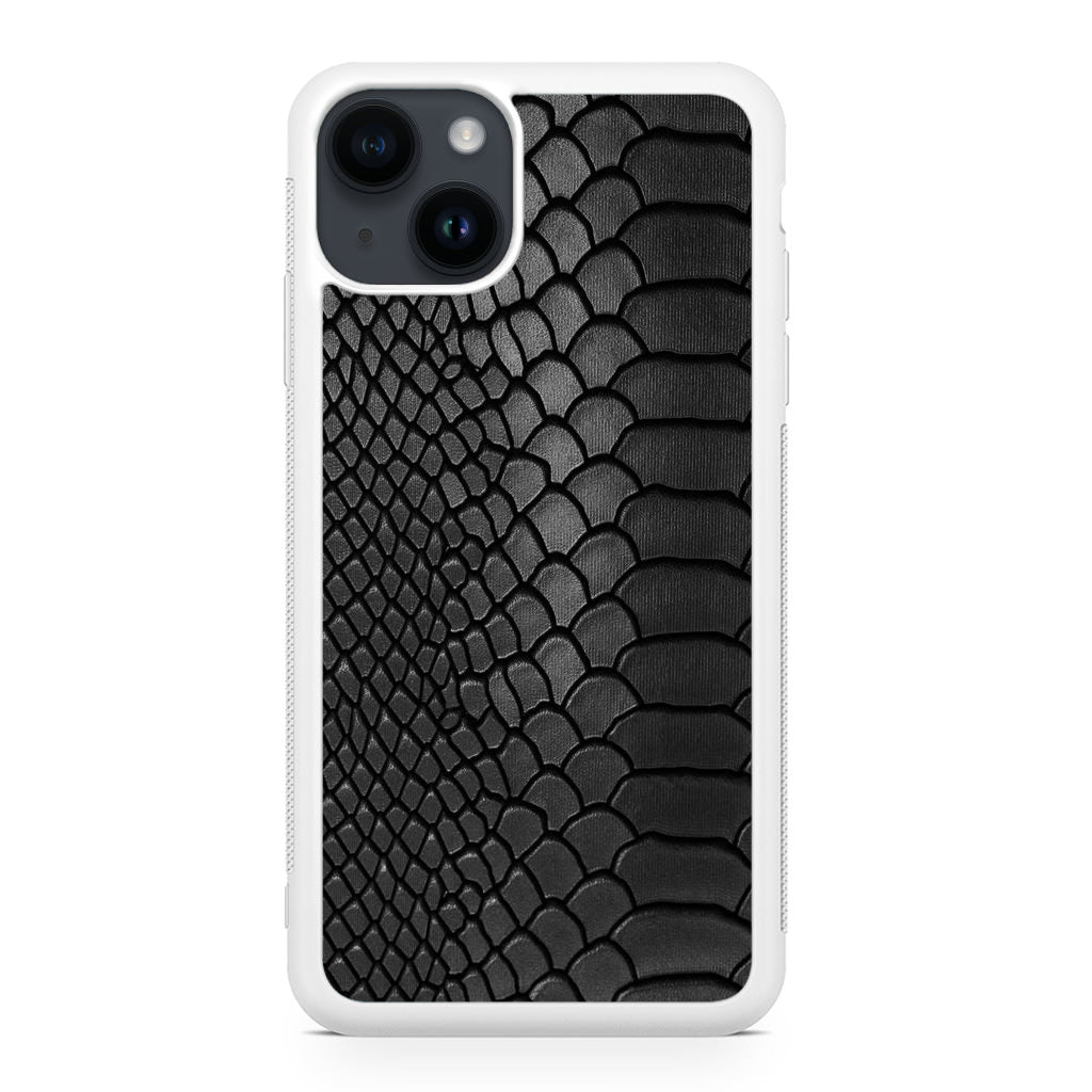 Black Snake Skin Texture iPhone 14 / 14 Plus Case