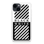 Black White Stripes iPhone 14 / 14 Plus Case