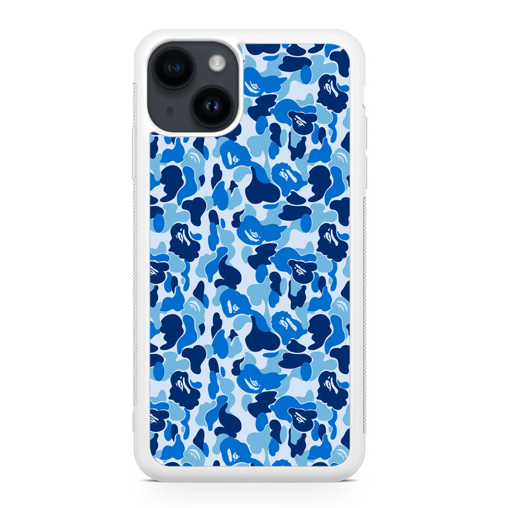 Blue Camo iPhone 14 / 14 Plus Case