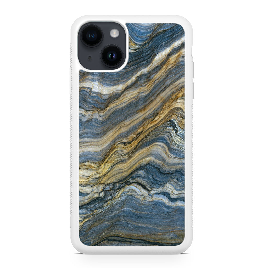 Blue Wave Marble iPhone 14 / 14 Plus Case