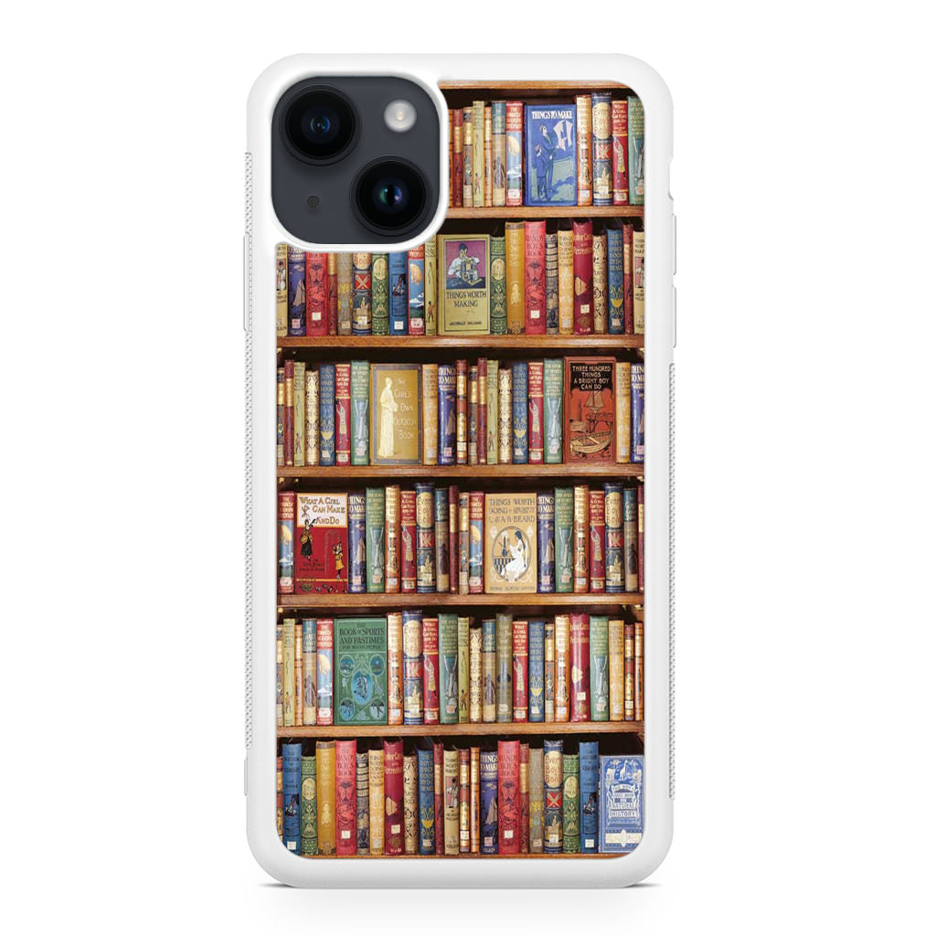 Bookshelf Library iPhone 14 / 14 Plus Case