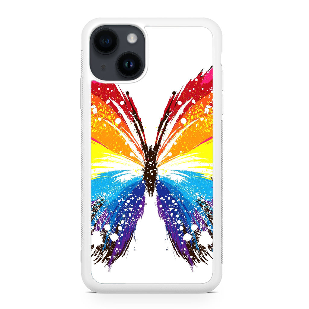 Butterfly Abstract Colorful iPhone 14 / 14 Plus Case