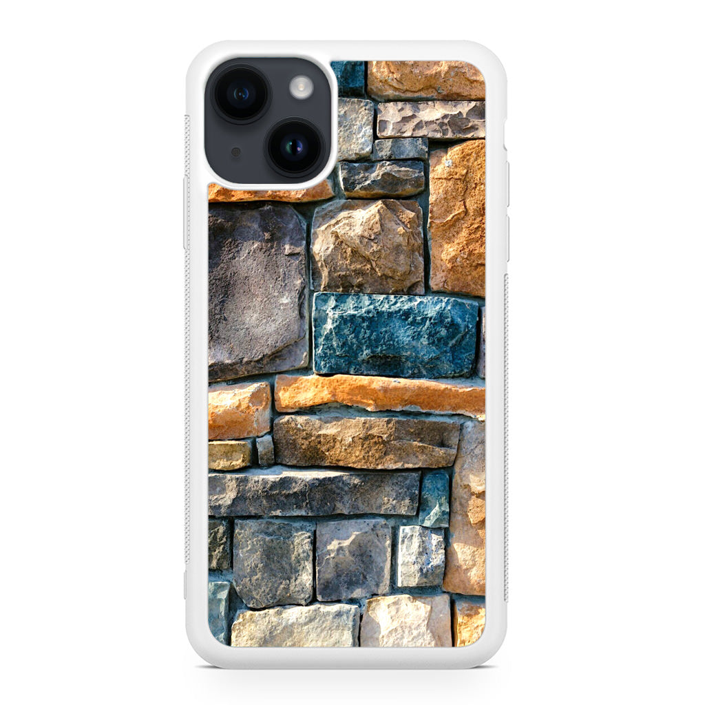 Colored Stone Piles iPhone 14 / 14 Plus Case