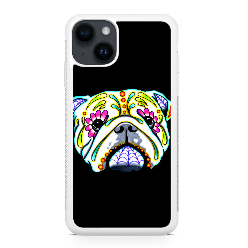 Colorful Bulldog Art iPhone 14 / 14 Plus Case