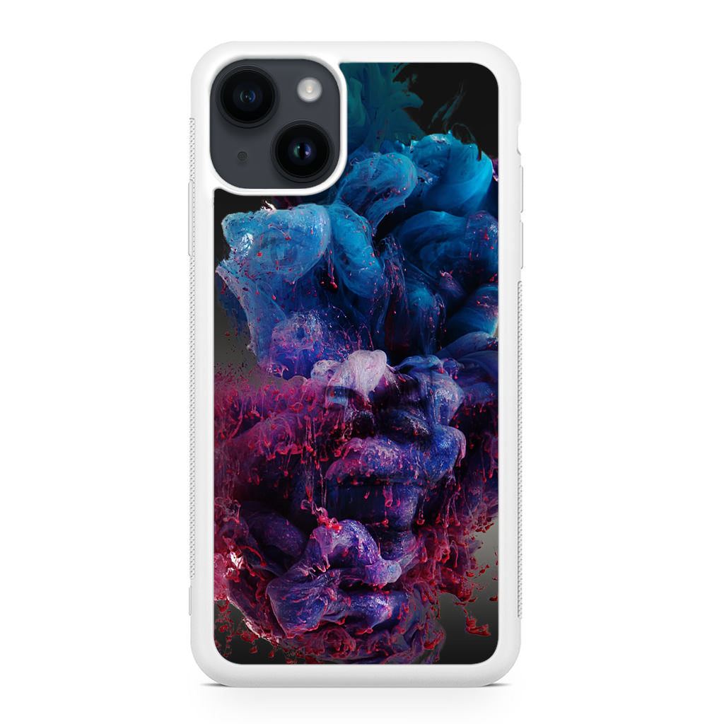 Colorful Dust Art on Black iPhone 14 / 14 Plus Case